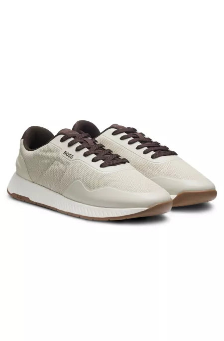 TTNM mesh trainers with smooth trims
