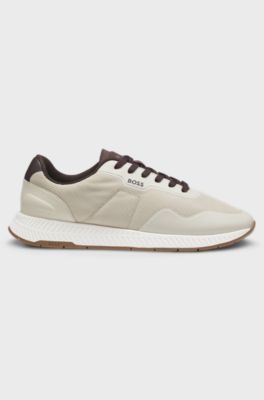TTNM mesh trainers with smooth trims, Light Beige