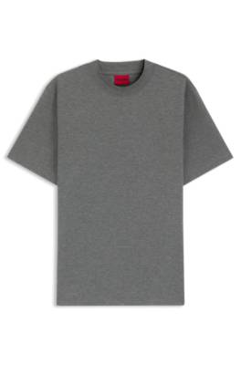 Hugo Relaxed-fit T-shirt in melange interlock herr – bild 4