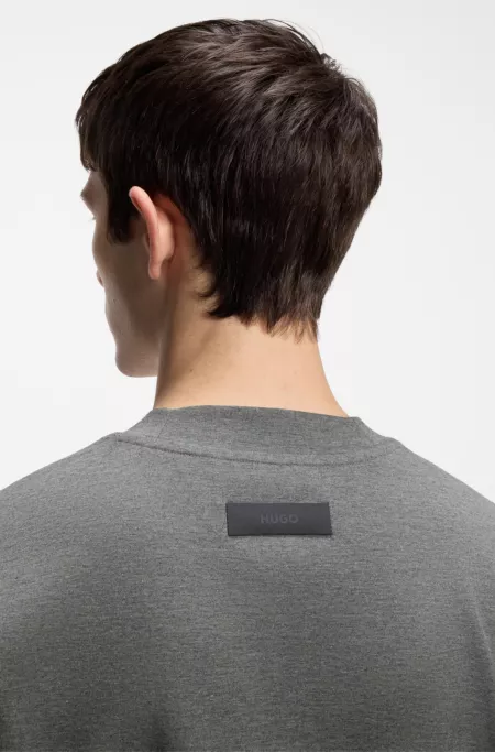 Relaxed-Fit T-Shirt aus meliertem Interlock