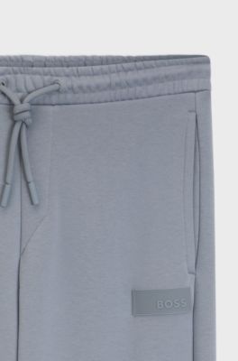 Relaxed-fit trousers in innovative French Terry, Grey