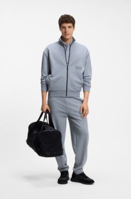 Relaxed-fit trousers in innovative French Terry, Grey