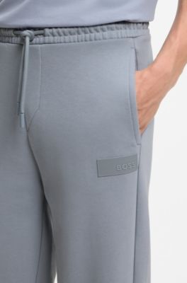 Relaxed-fit trousers in innovative French Terry, Grey