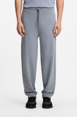 Relaxed-fit trousers in innovative French Terry, Grey