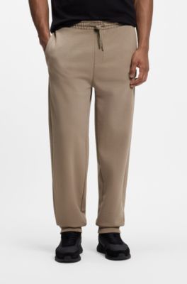 Relaxed-fit trousers in innovative French Terry, Brown