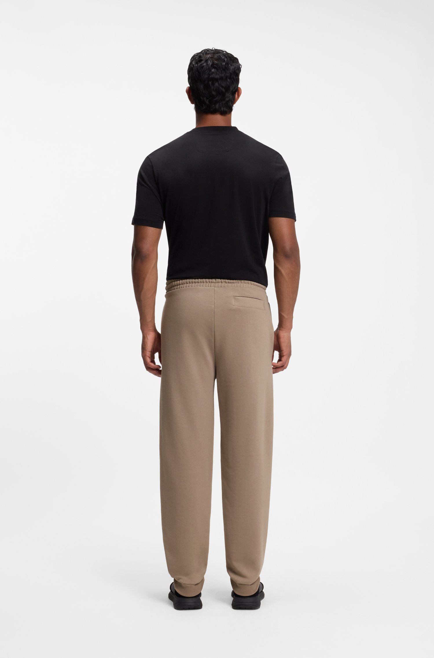 Boss Relaxed-fit trousers in innovative French Terry byxor herr – bild 3