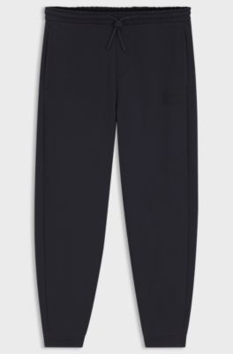 Relaxed-fit trousers in innovative French Terry, Dark Blue