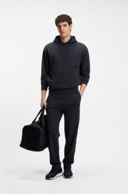 Relaxed-fit trousers in innovative French Terry, Dark Blue