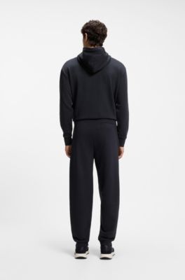 Relaxed-fit trousers in innovative French Terry, Dark Blue