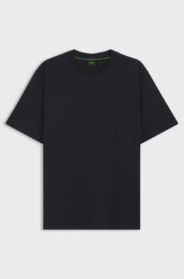 Relaxed-fit T-shirt in cotton jersey, Dark Blue