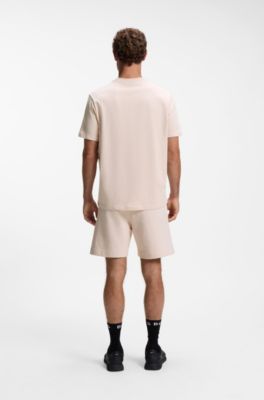 Relaxed-fit T-shirt in cotton jersey, Beige