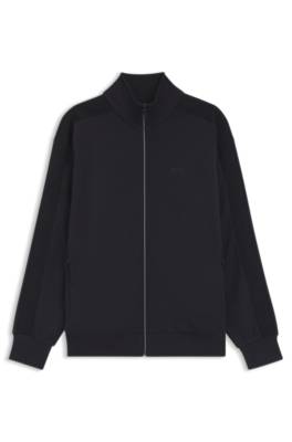 Boss Regular-fit sweatshirt with tonal jacquard tape herr – bild 4