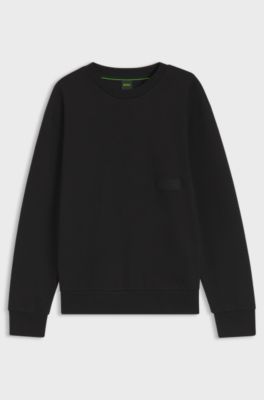 Felpa relaxed fit, Nero