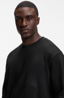 Relaxed-fit sweatshirt in French Terry fabric, Black