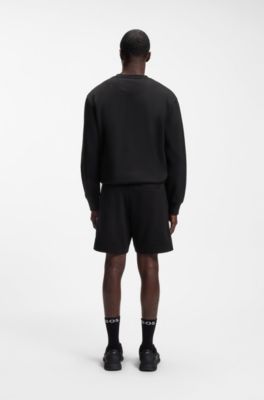 Relaxed-fit sweatshirt in French Terry fabric, Black