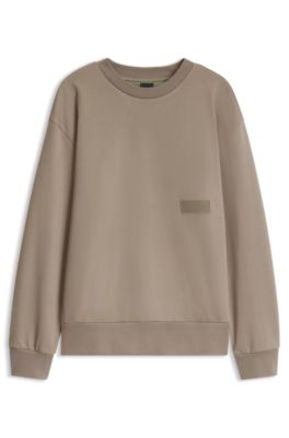Relaxed-fit sweatshirt in French Terry fabric, Light Brown