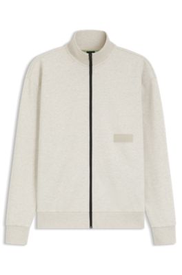 Relaxed-fit sweatshirt in premium French Terry, Natural