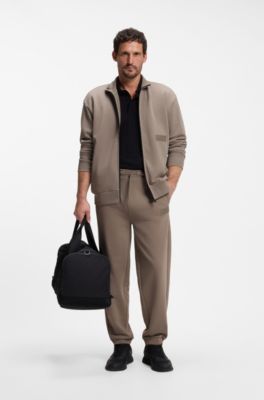 Relaxed-fit sweatshirt in premium French Terry, Light Brown