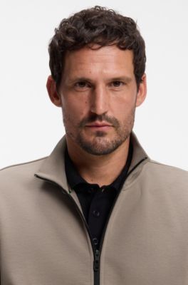 Relaxed-fit sweatshirt in premium French Terry, Light Brown