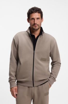 Relaxed-fit sweatshirt in premium French Terry, Light Brown
