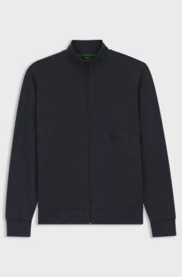 Felpa relaxed fit in french terry premium, Blu scuro