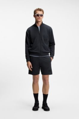 Felpa relaxed fit in french terry premium, Blu scuro