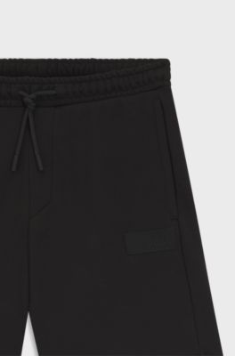 Relaxed-fit shorts in cotton French Terry, Black