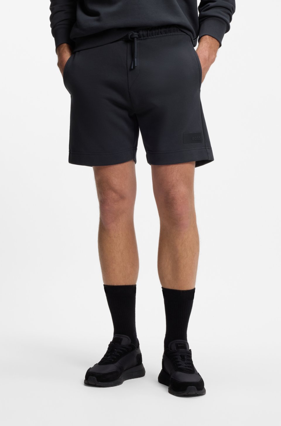 Relaxed-fit shorts in cotton French Terry
