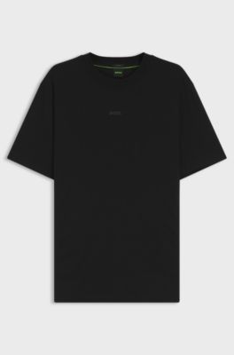 Relaxed-fit T-shirt in a stretch-cotton blend, Black