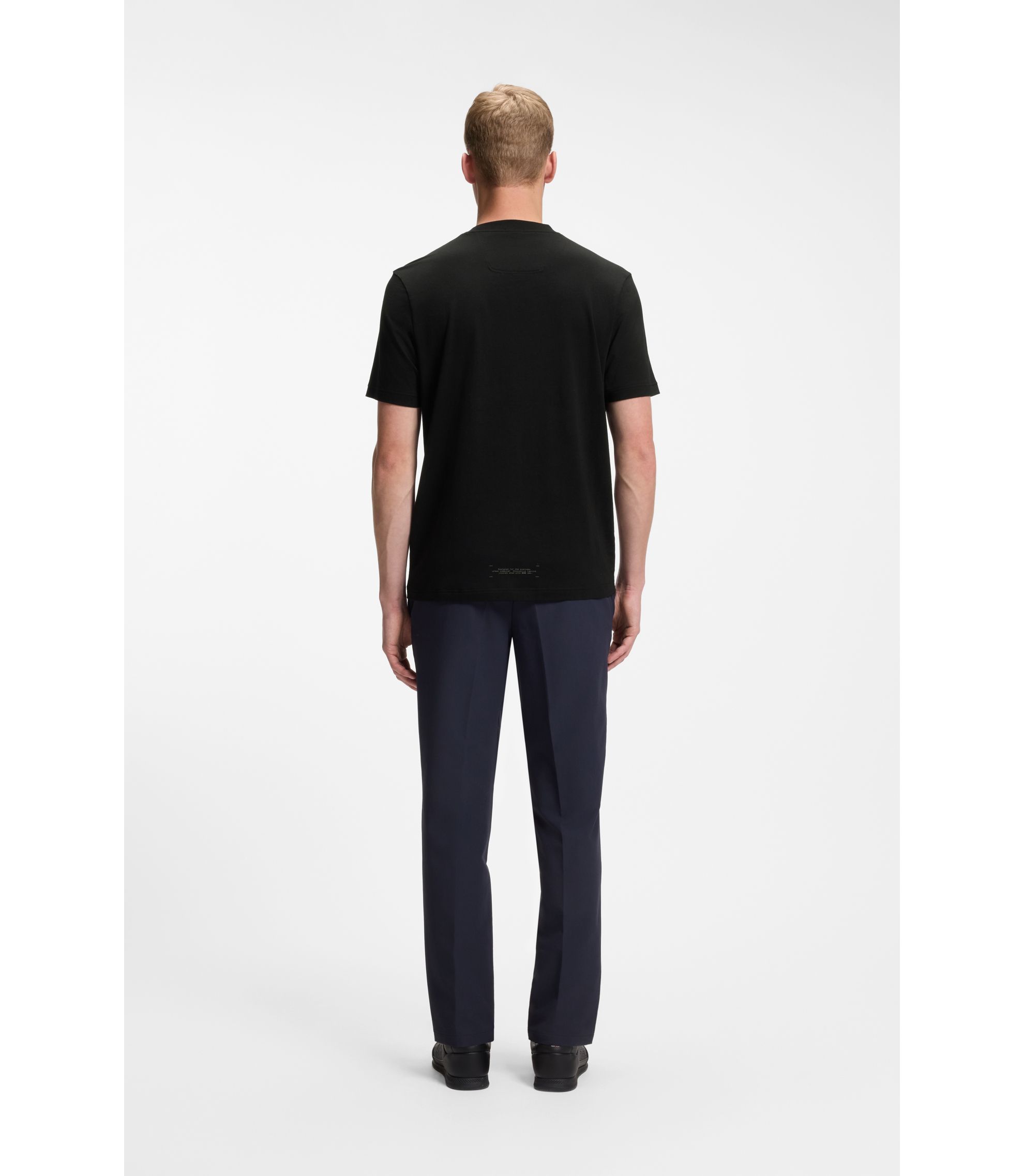 BOSS - リラックスフィットTシャツ ストレッチ コットンブレンド 