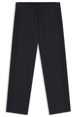 Boss Regular-fit jersey trousers with jacquard tape casual byxor herr – bild 4