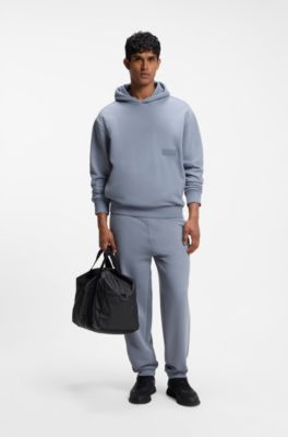 Felpa relaxed fit in french terry elegante, Grigio