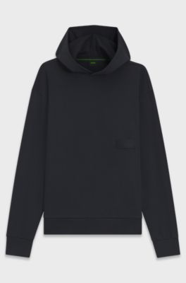 Relaxed-fit sweatshirt in luxurious French Terry, Dark Blue