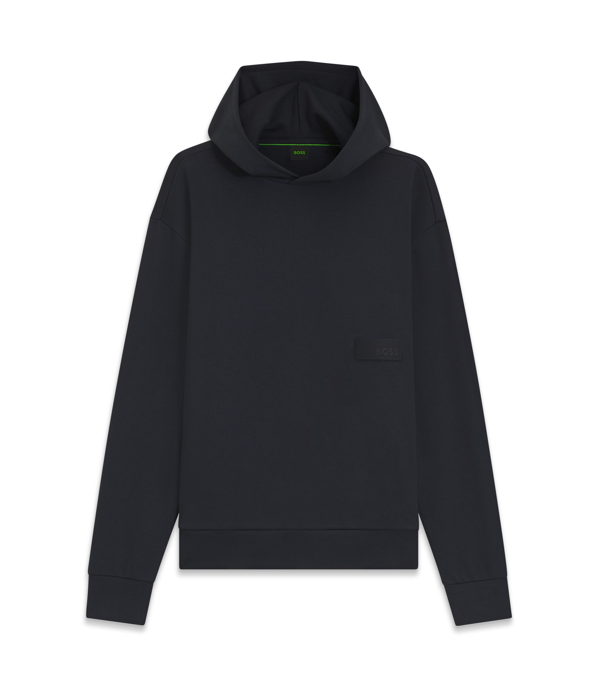 BOSS - Relaxed-fit sweatshirt in luxurious French Terry - Dark Blue