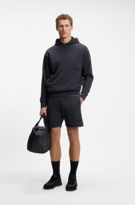 Sweat Relaxed en molleton luxueux, Bleu fonc&eacute;