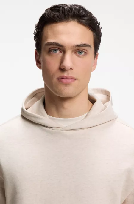 Sudadera relaxed fit en felpa de rizo de lujo