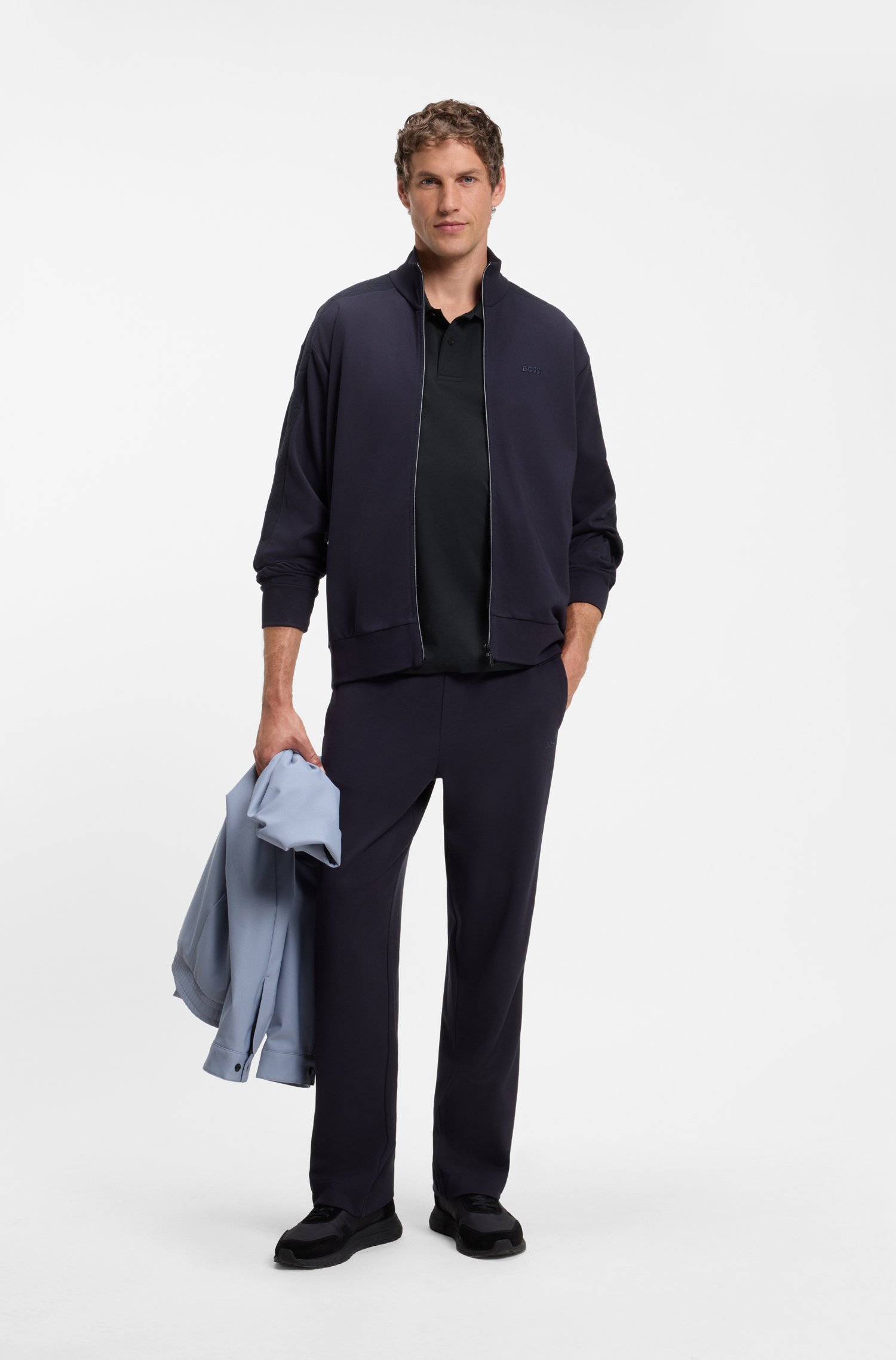 Boss Regular-fit polo with embroidered logo pikéer herr – bild 2