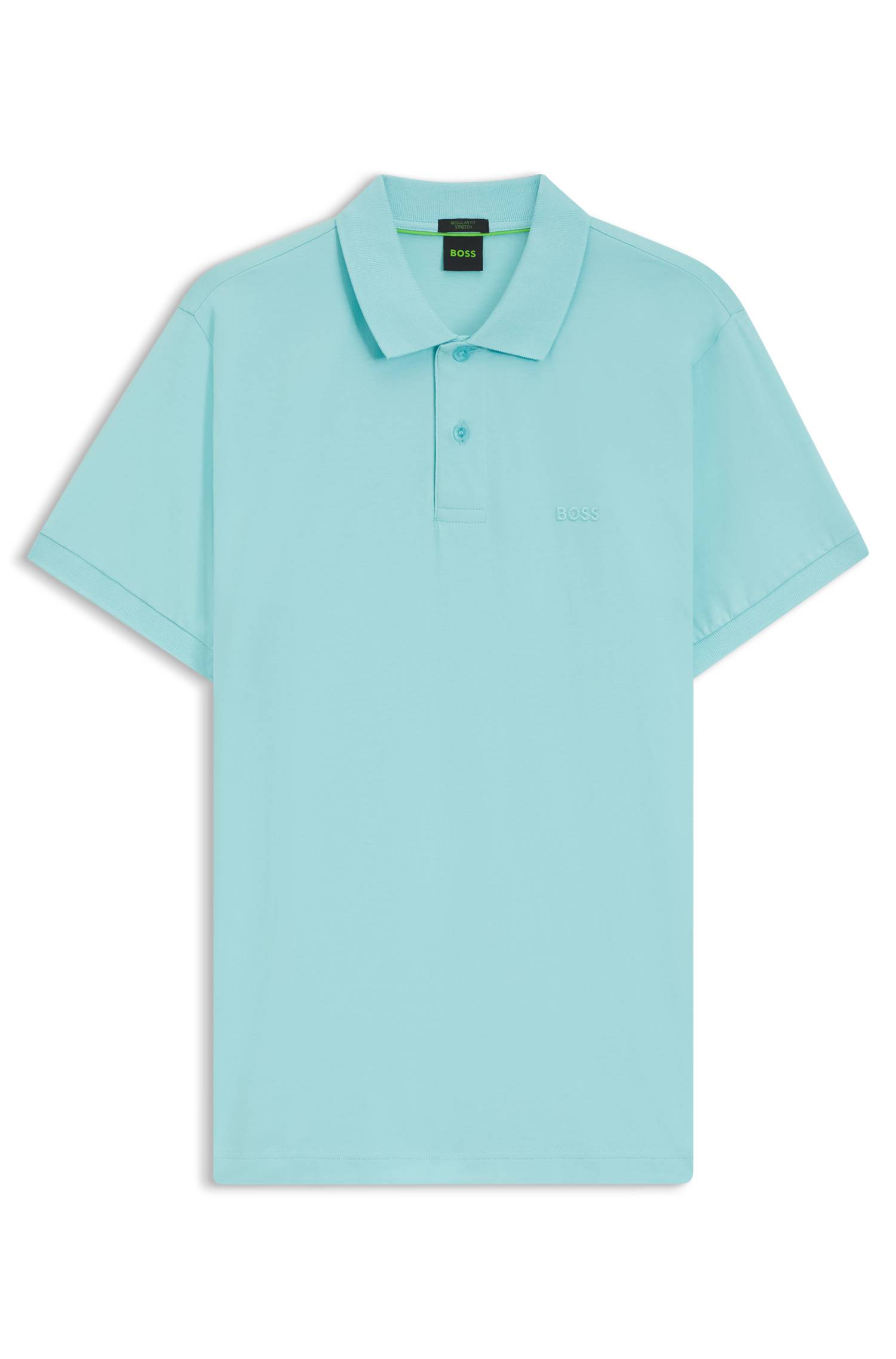 Boss Regular-fit polo with embroidered logo pikéer herr – bild 4