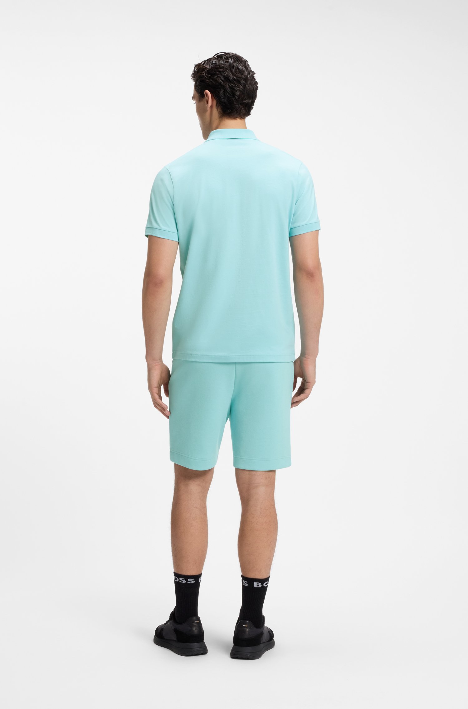 Boss Regular-fit polo with embroidered logo pikéer herr – bild 3
