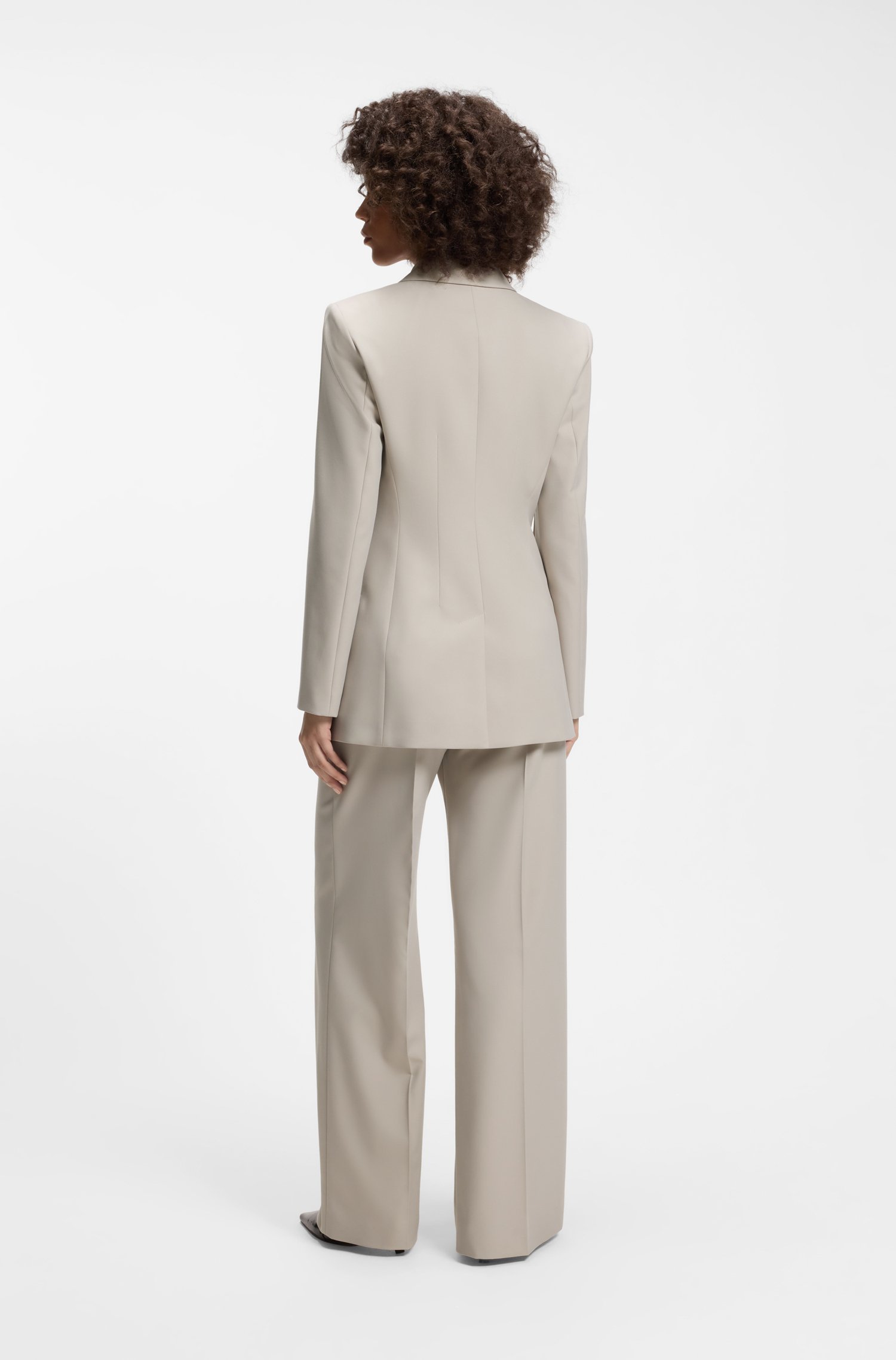 Hugo Relaxed-fit blazer with double-breasted closure dam – bild 2