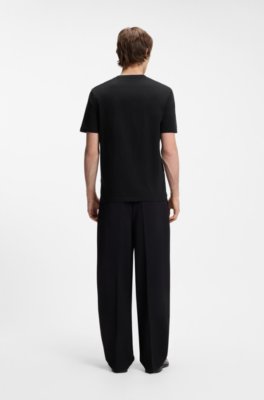 Hugo Cotton-jersey T-shirt with printed artwork herr – bild 3