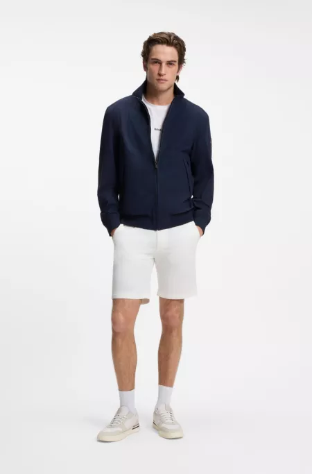 Slim-fit chino shorts in stretch cotton