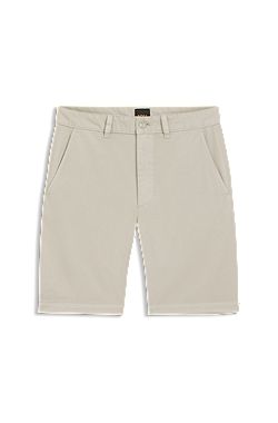 Slim-fit chino shorts in stretch cotton