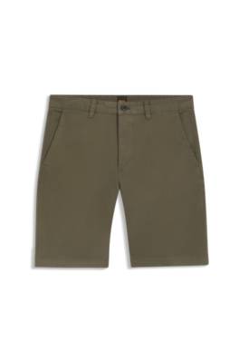 Boss Slim-fit chino shorts in stretch cotton herr – bild 4