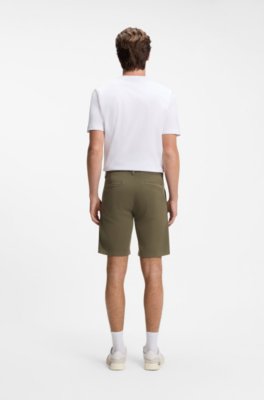 Boss Slim-fit chino shorts in stretch cotton herr – bild 2