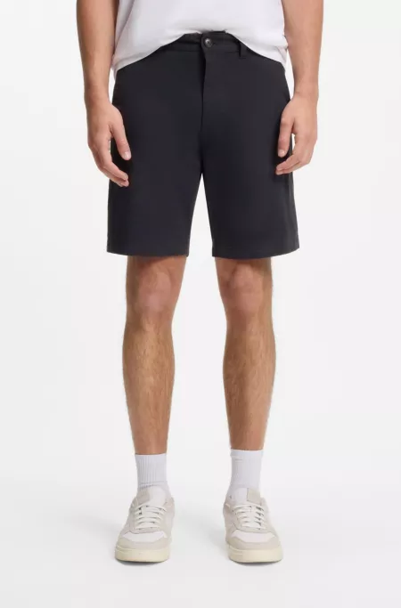 Slim-fit chino shorts in stretch cotton