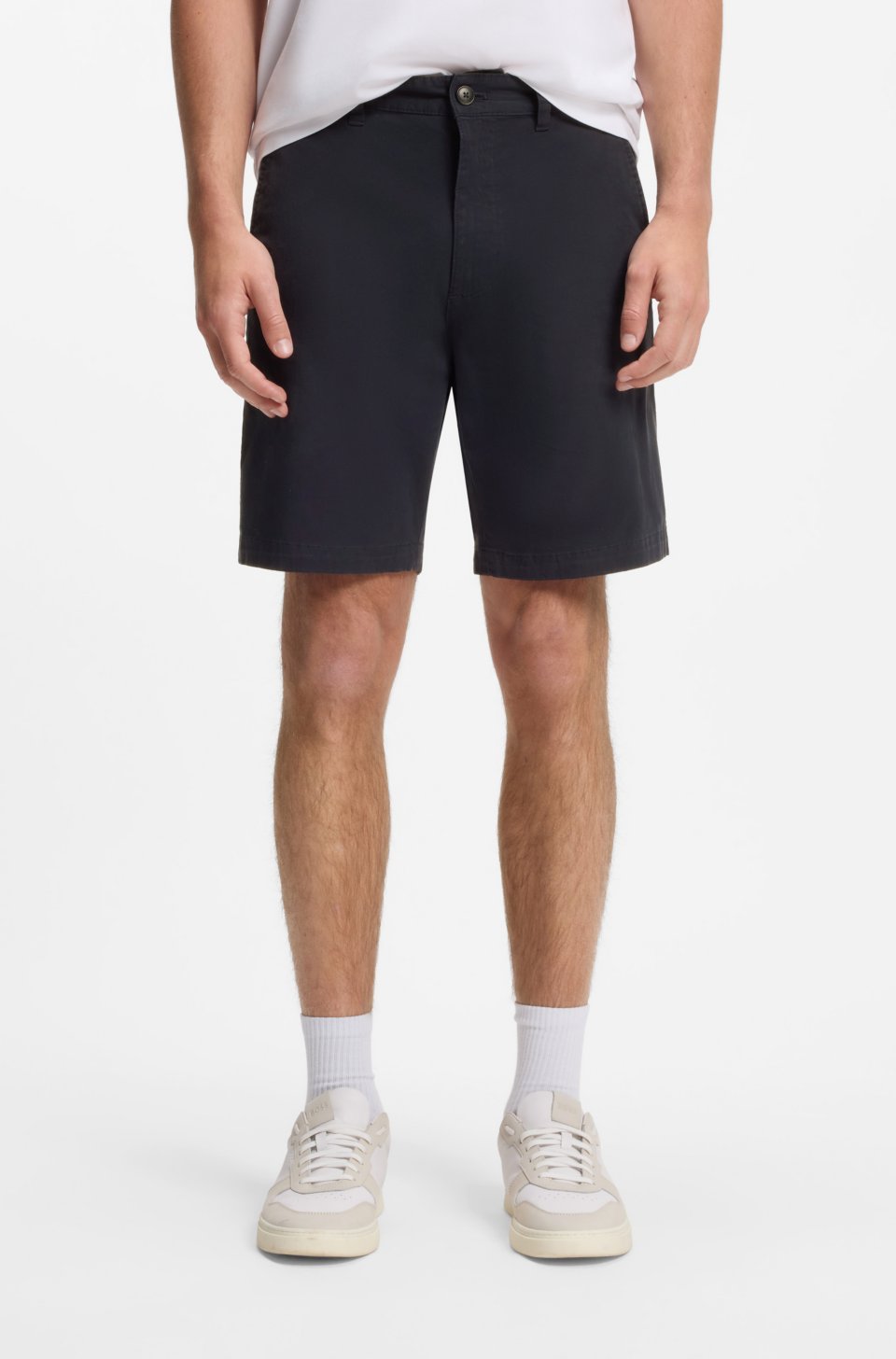 Slim-fit chino shorts in stretch cotton