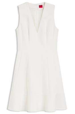 V-neck dress with seaming details 1
