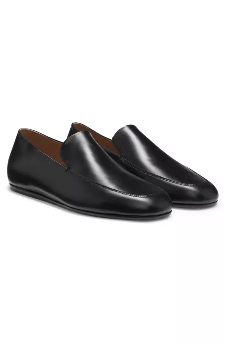 Portuguese-made loafers in smooth leather