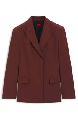 Hugo Relaxed-fit blazer in stretch fabric dam – bild 4